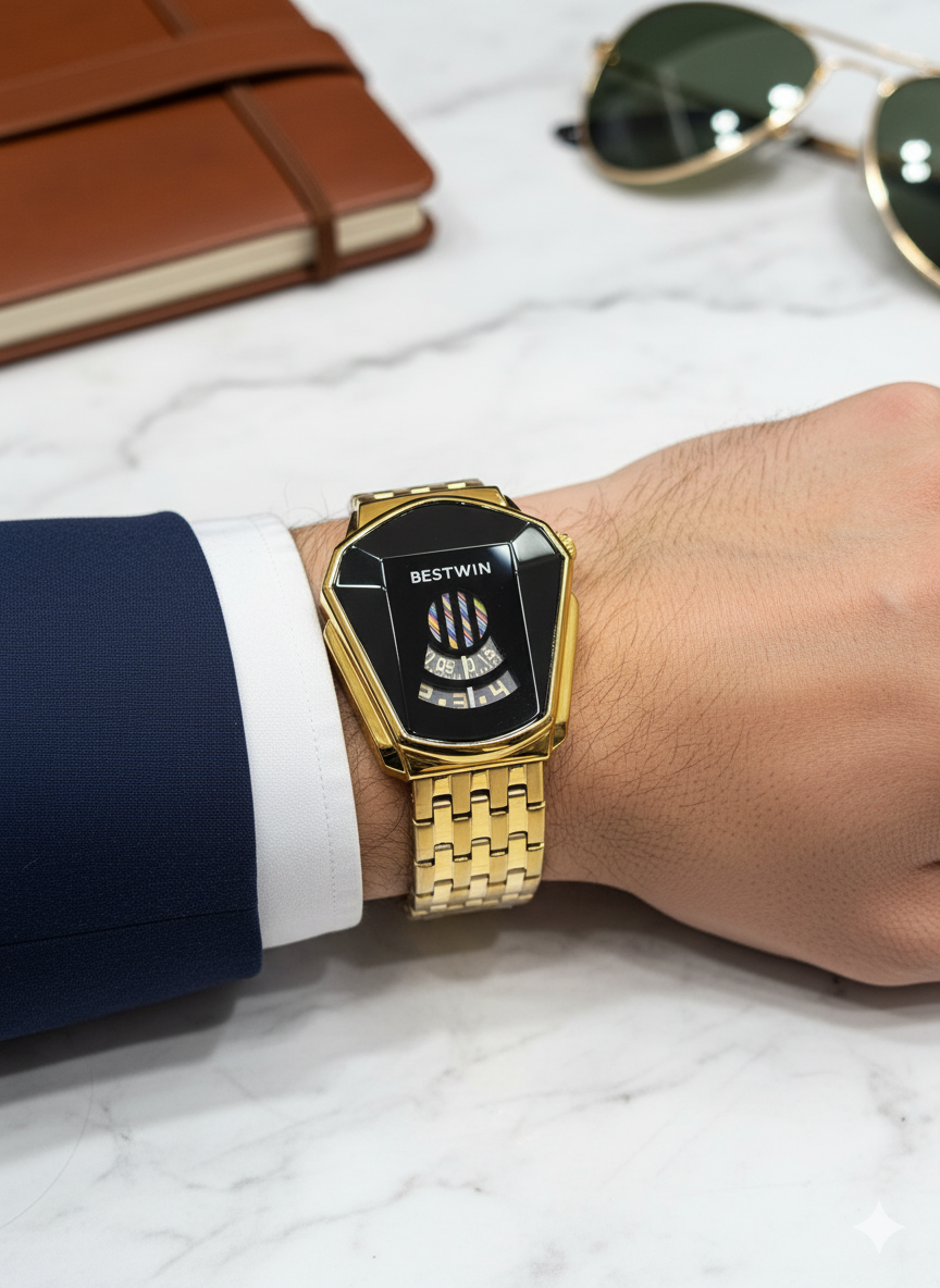 Bestwin Golden & Black watch