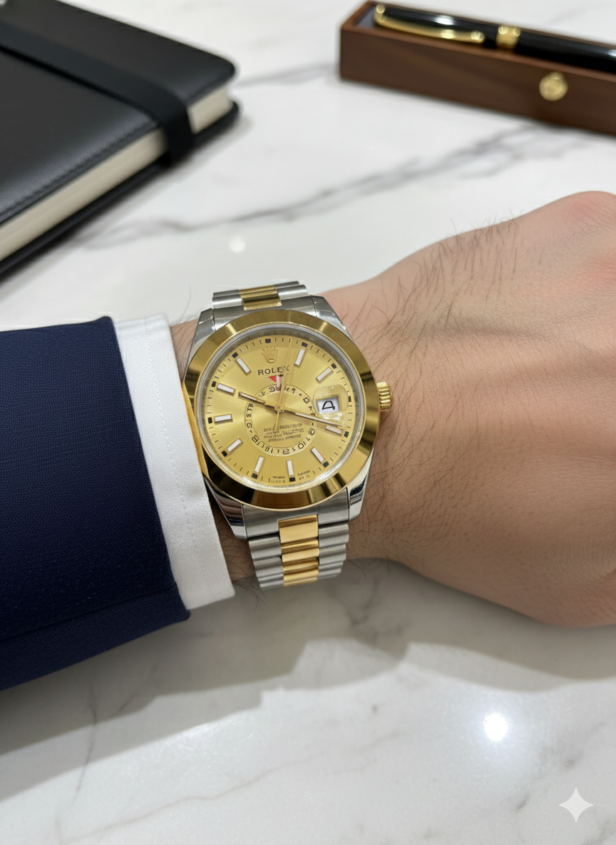 Rolex Golden & Silver Watch