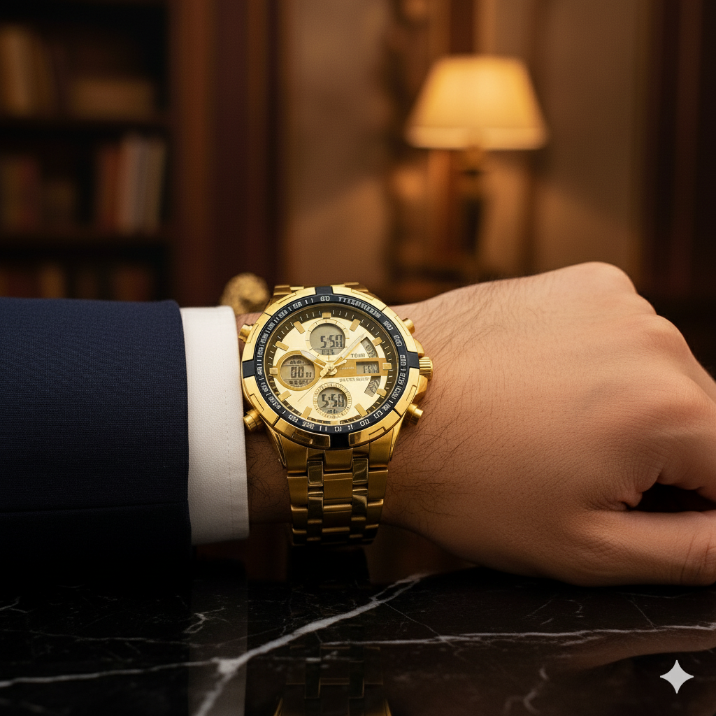 Tomi 1781 Golden Sports Watch