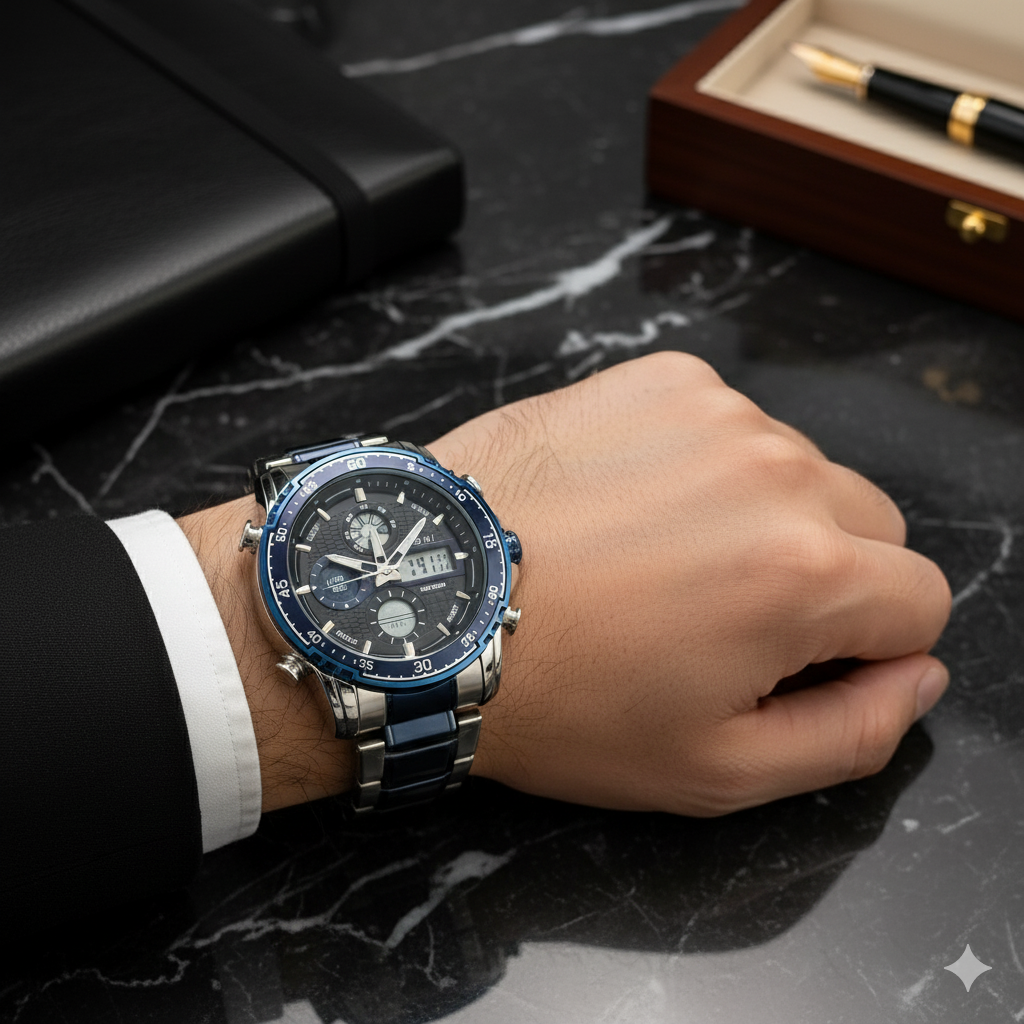 Tomi 1580 Two Tone Sports Watch