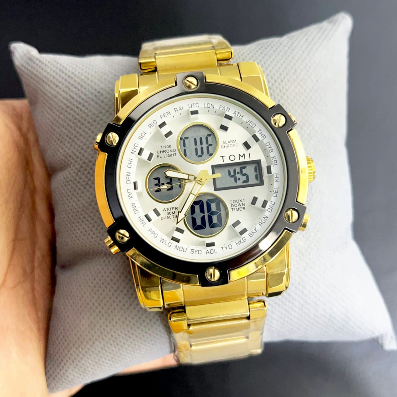 Tomi Golden & White Watch