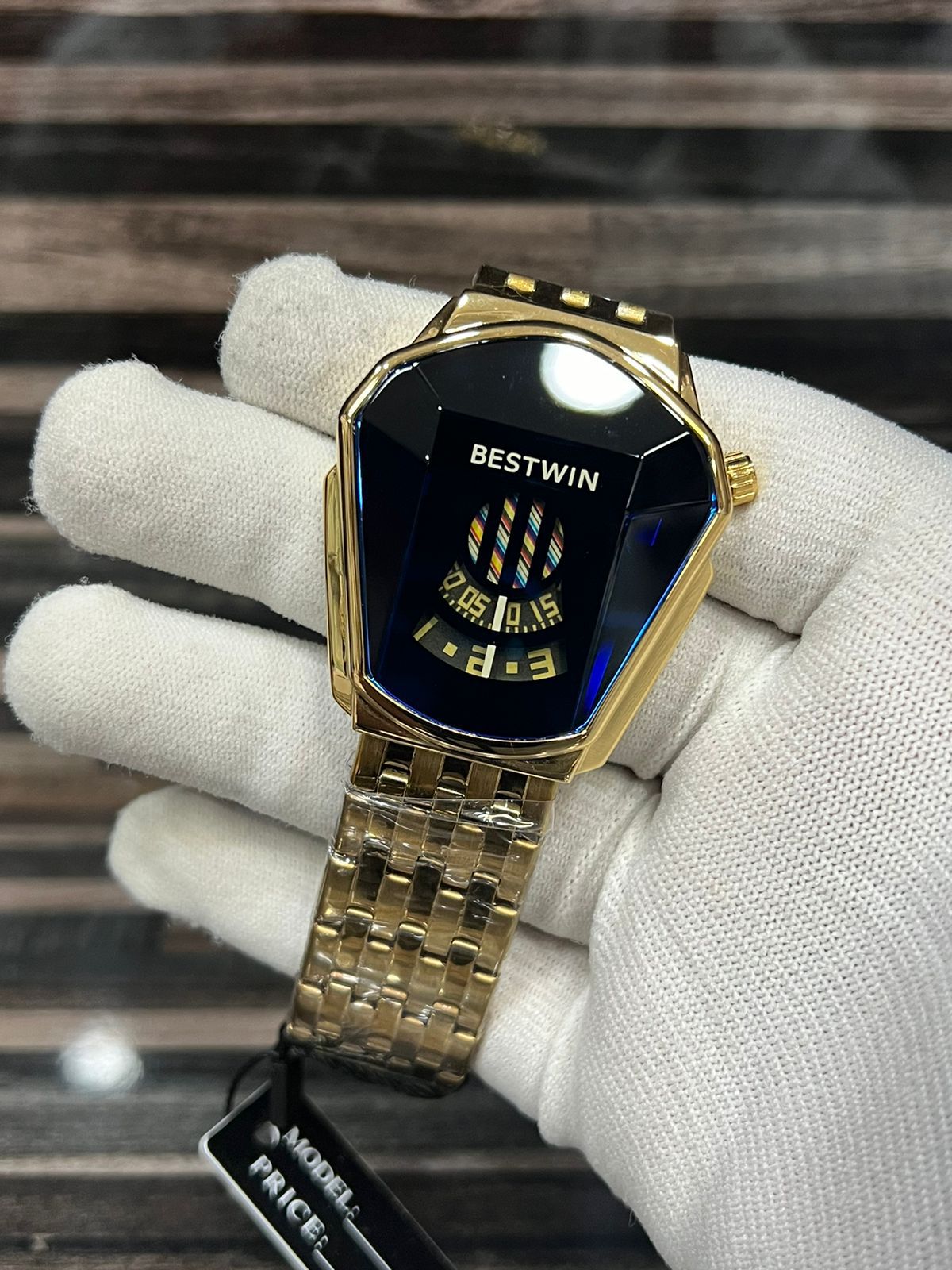 Bestwin Golden & Blue Watch