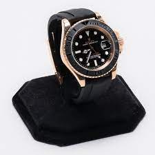 Rolex Rotating Dial Black & Golden Watch