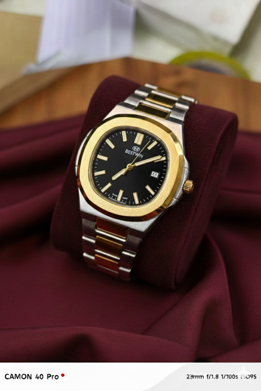Bestwin Golden Two Tone Watch