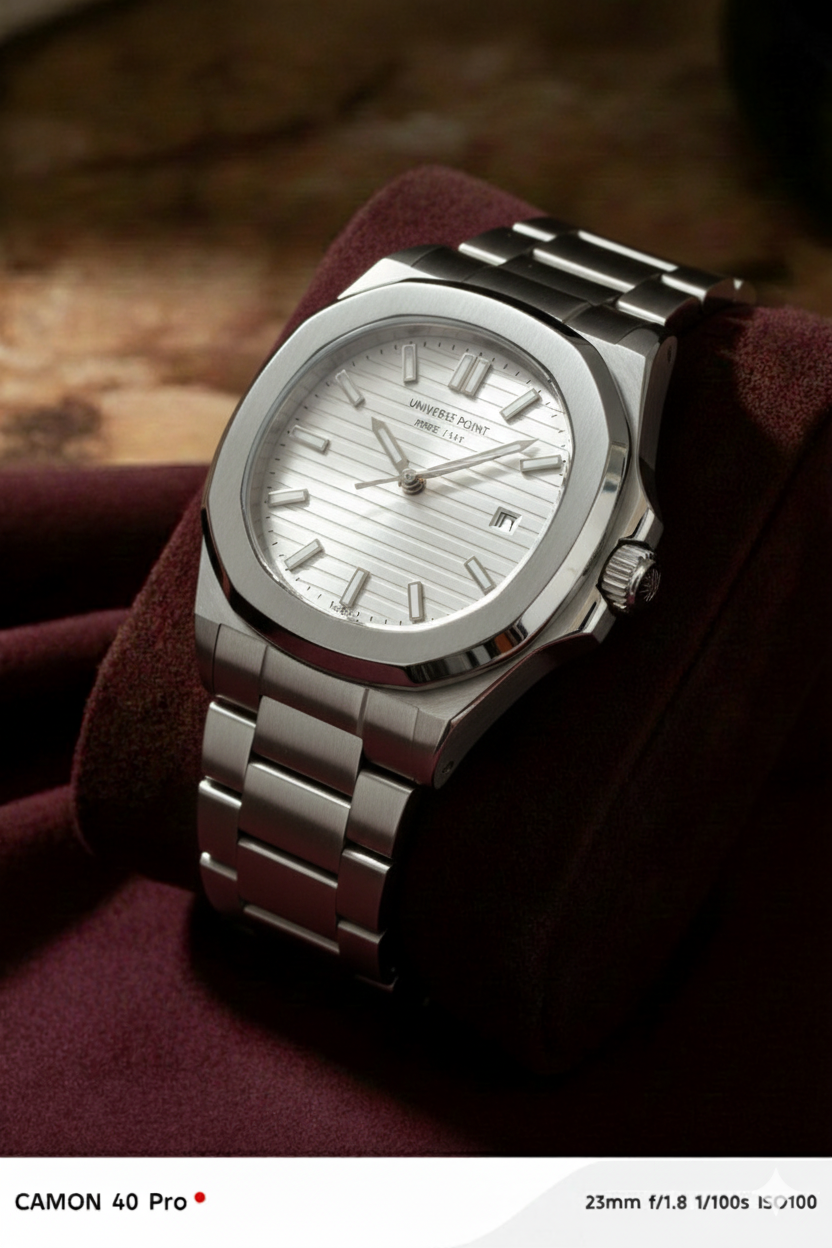 Bestwin Silver &amp; White Watch