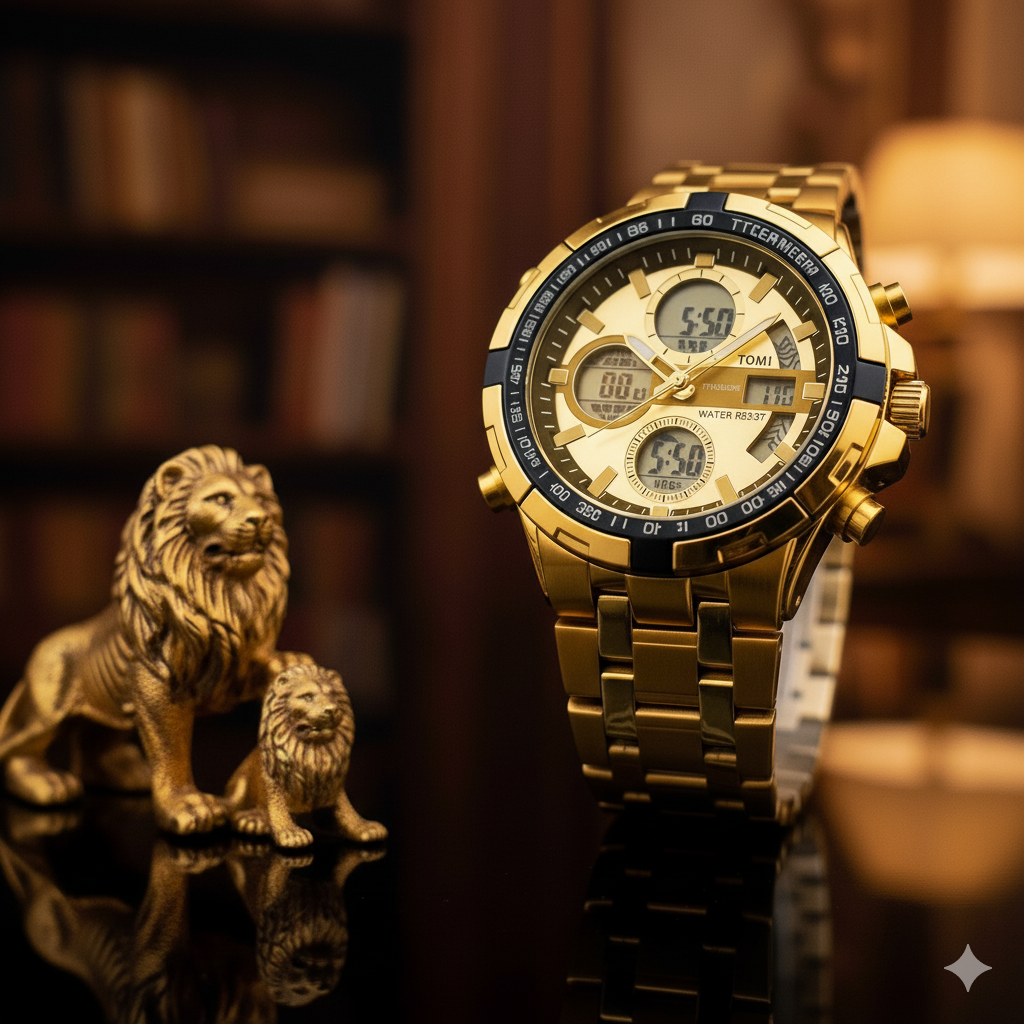 Tomi 1781 Golden Sports Watch