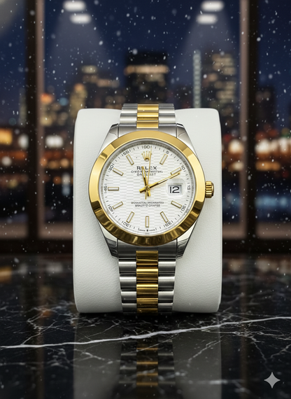 Rolex 1460 Golden, Silver &amp; White Watch