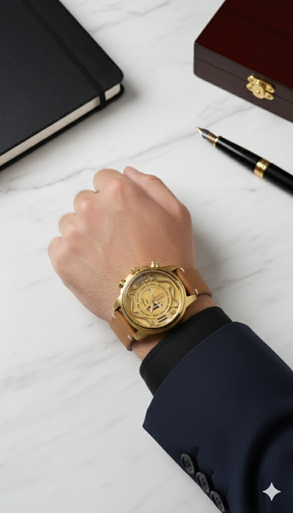 Tomi 1986 Golden Brown Watch