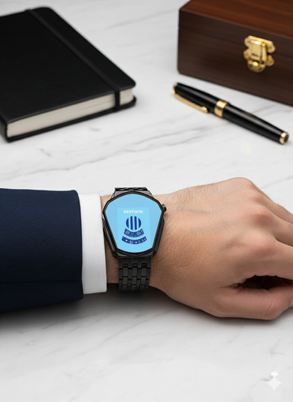 Bestwin Black &amp; Blue Watch