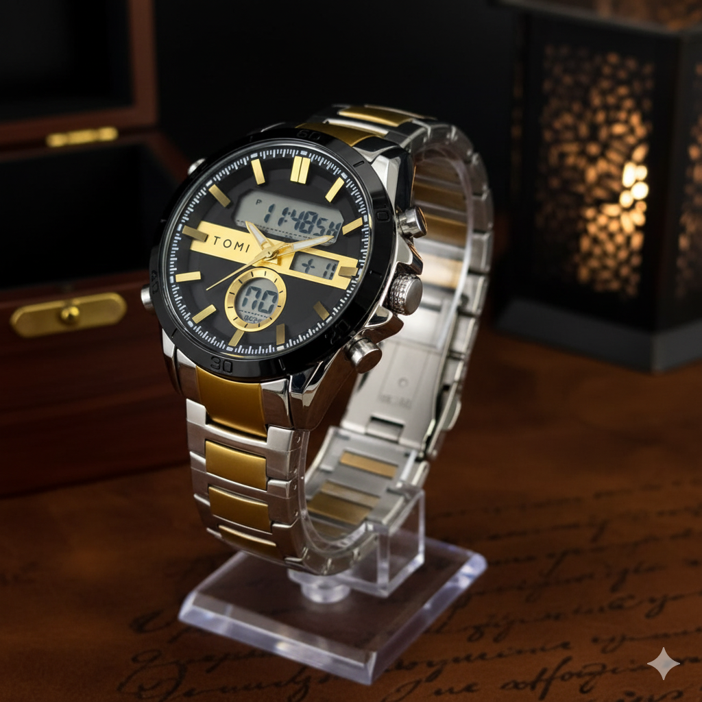 Tomi Sport Watch 1685 Three Tone