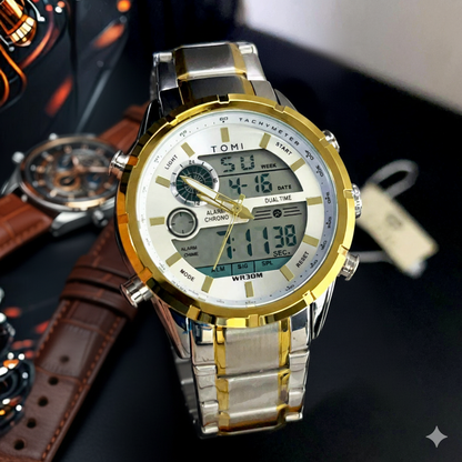 Tomi 1883 Three Tone Sports Watch