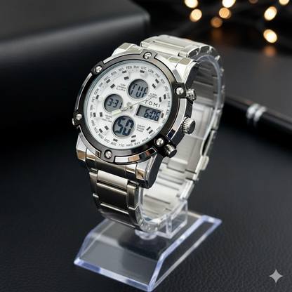 Tomi Silver &amp; White Wtach