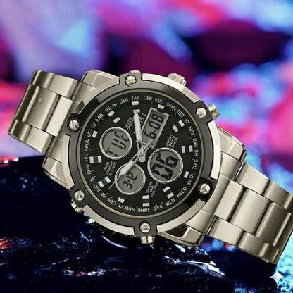 Tomi Silver &amp; Black Watch