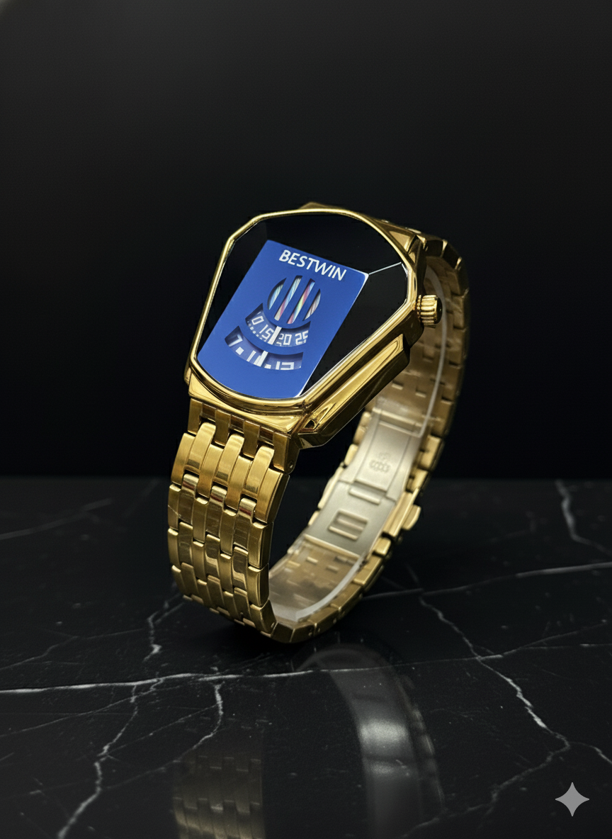Bestwin Golden &amp; Blue Watch