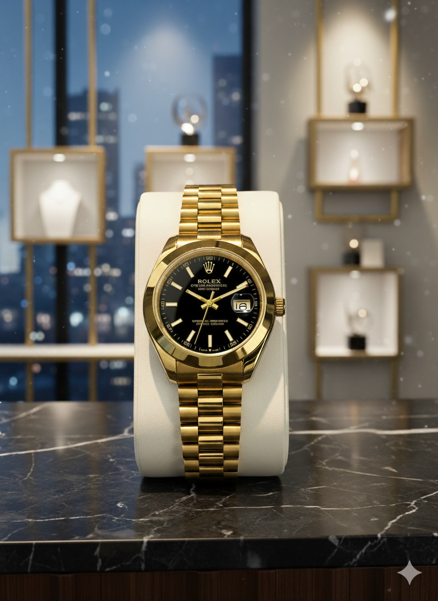 Rolex Golden &amp; Black Watch