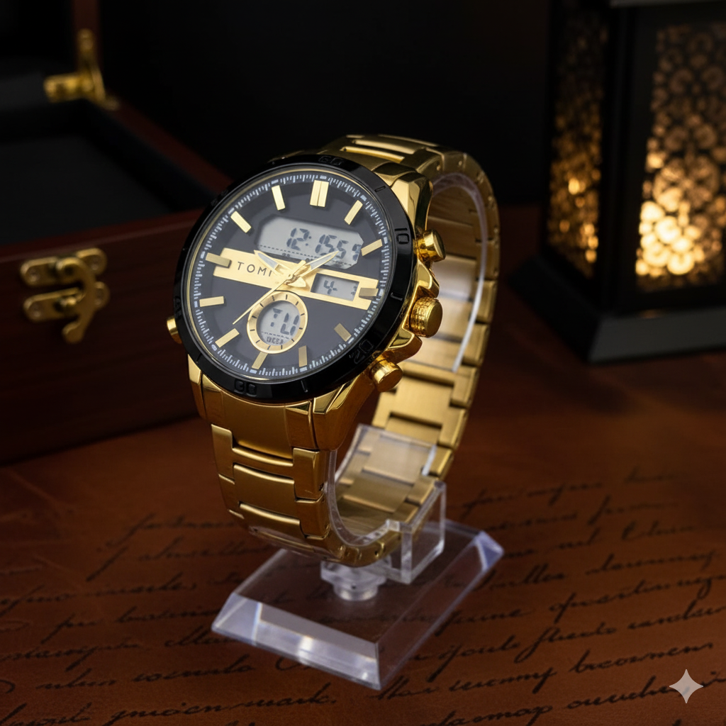 Tomi 1680 Two Tone Spotrts Watch