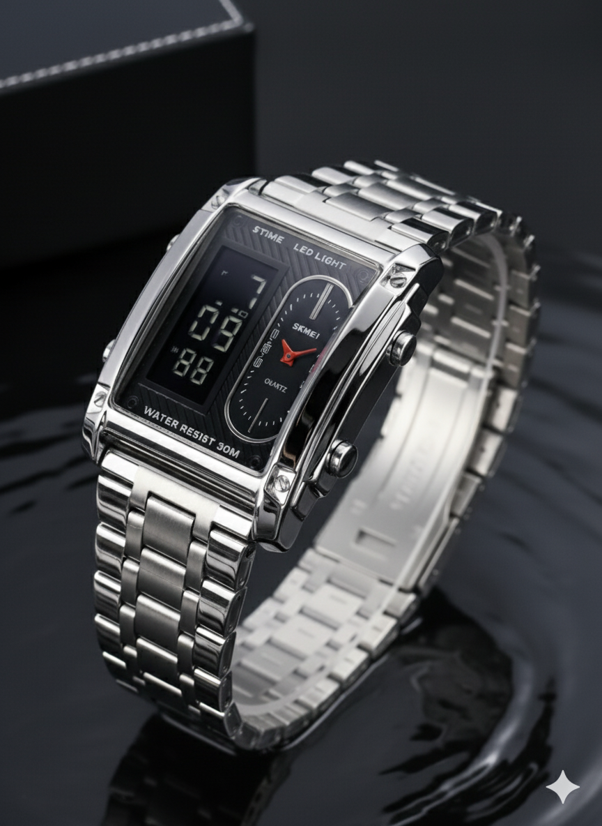 Skmei 1550 Silver Black