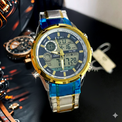 Tomi 1882 Three Tone Sports Watch