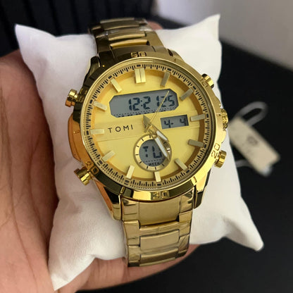 Tomi 1681 Golden Sports Watch
