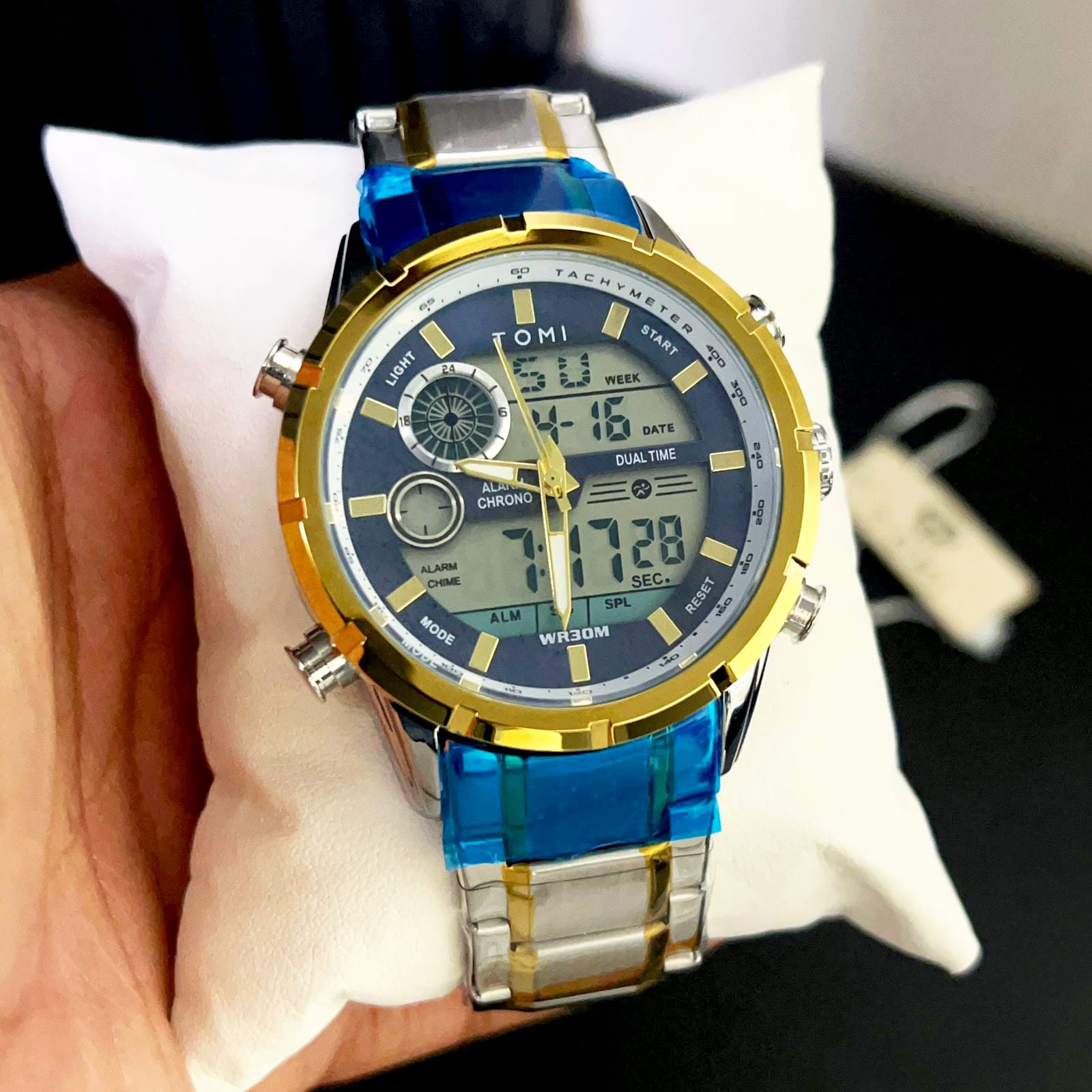 Tomi 1882 Three Tone Sports Watch