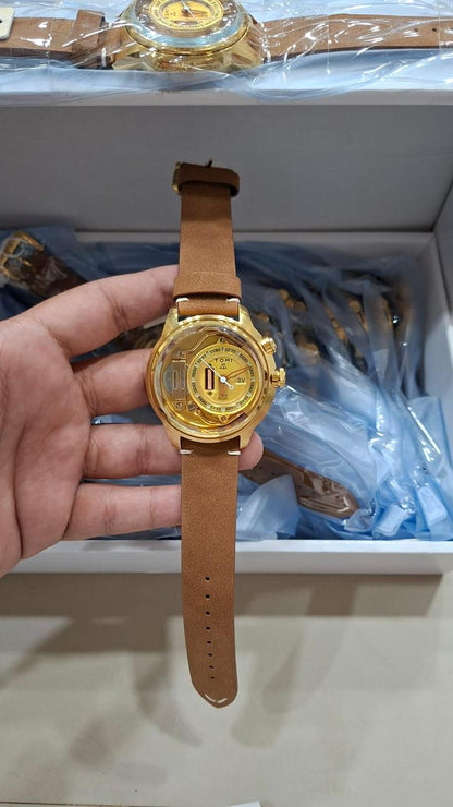 Tomi 1986 Golden Brown Watch