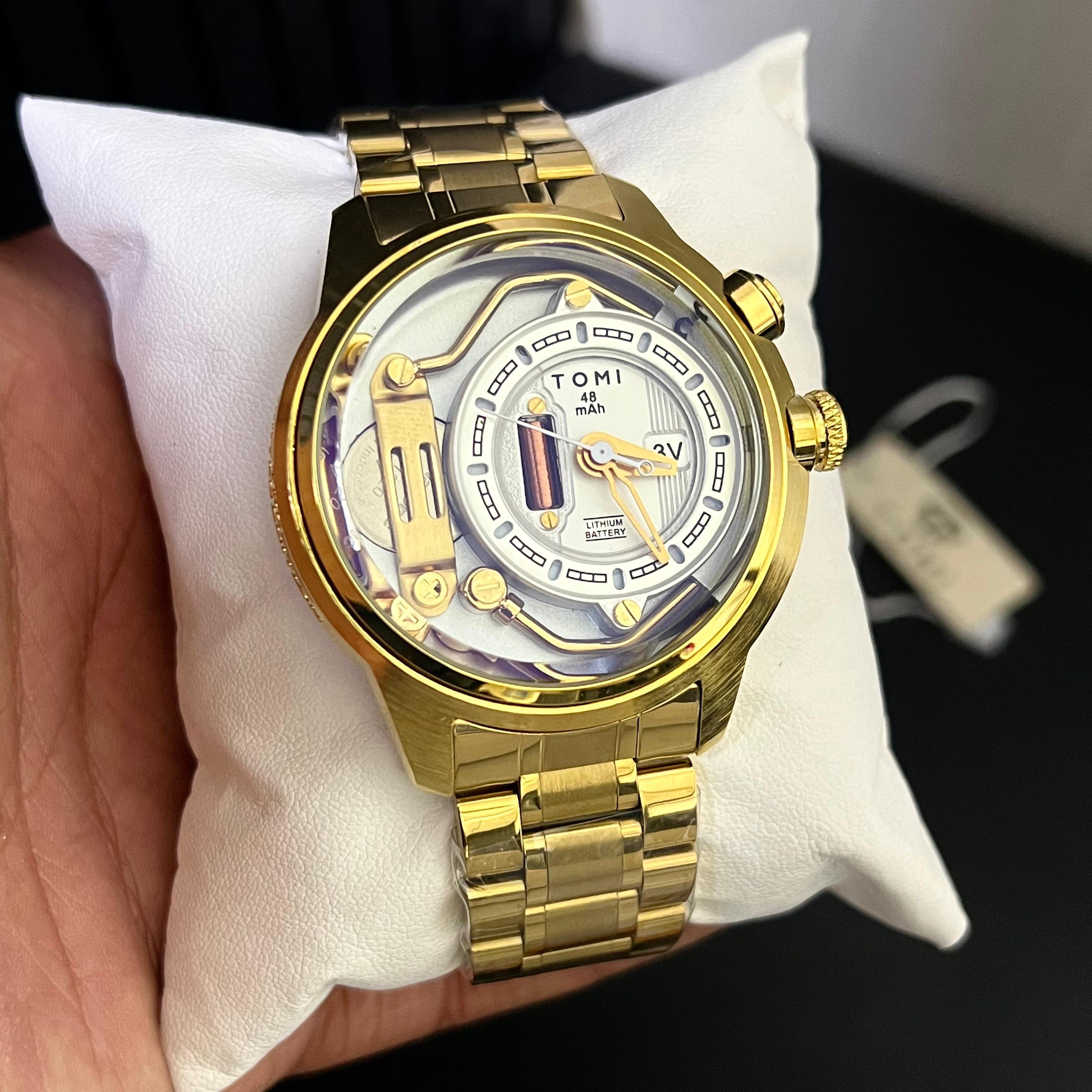 Tomi 1984 Golden &amp; White Watch