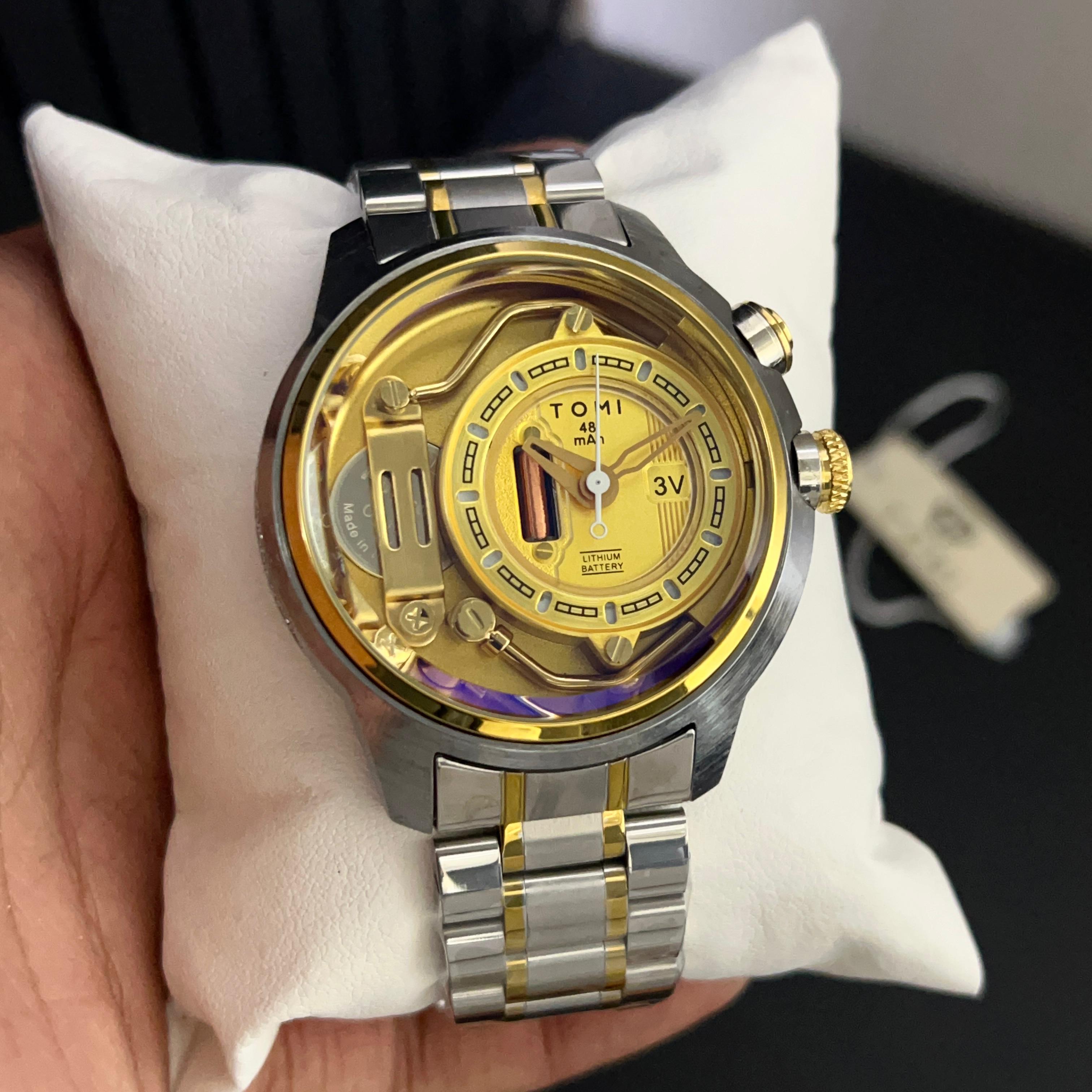 Tomi 1983 Golden &amp; Silver Watch