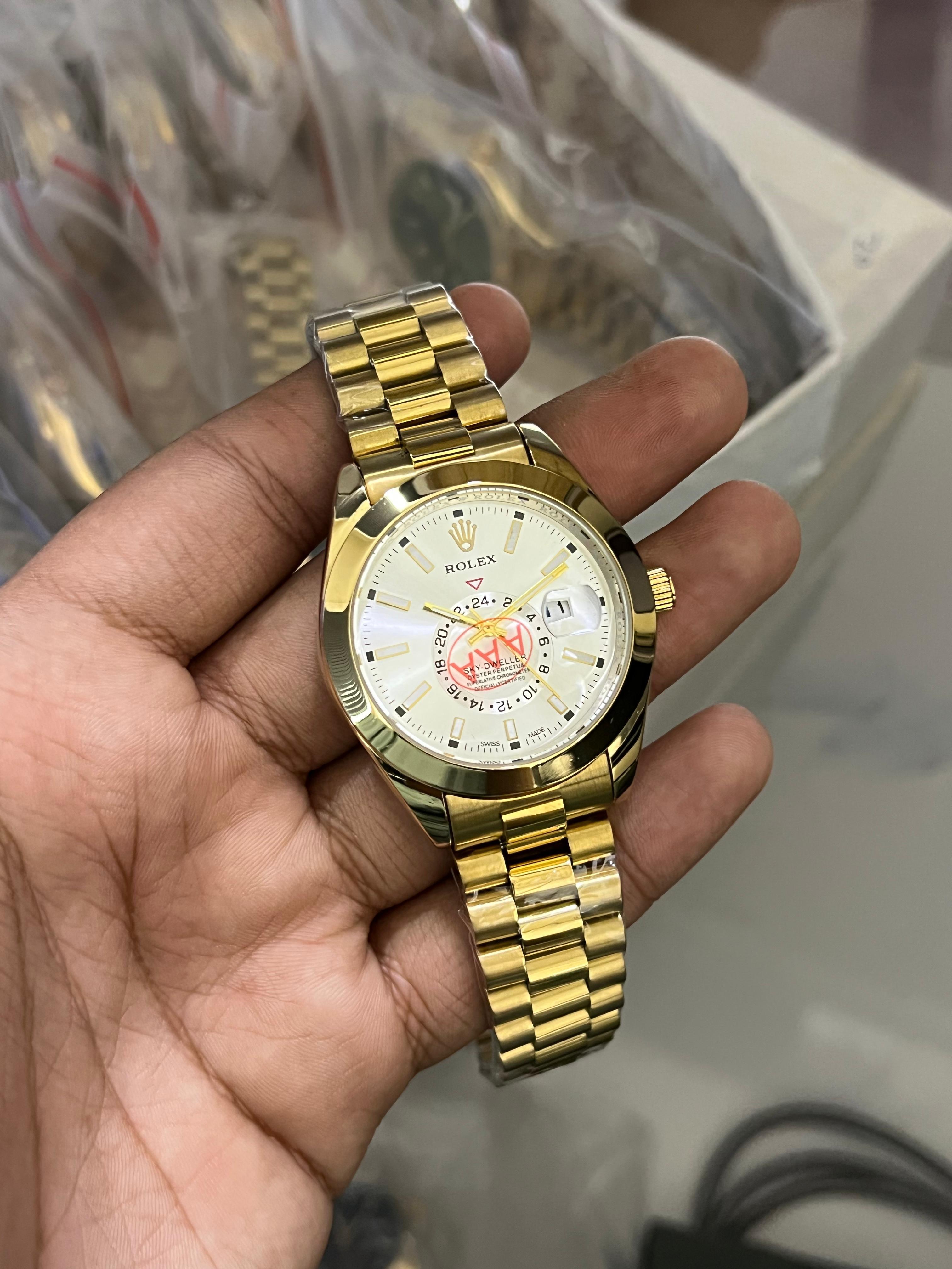 Rolex Golden &amp; White Watch