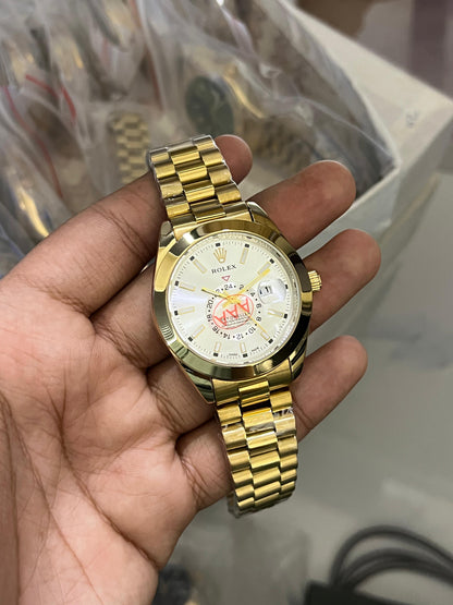 Rolex Golden &amp; White Watch