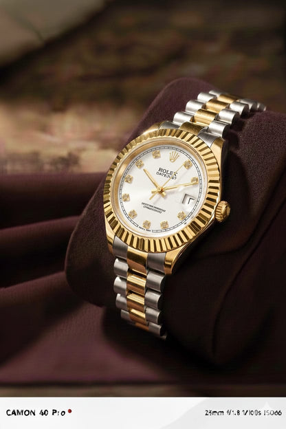 Rolex 1461 Golden, Silver &amp; White Watch