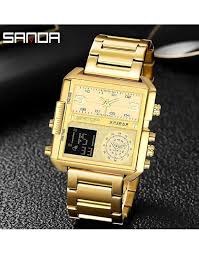 Sanda 6023 Golden Watch